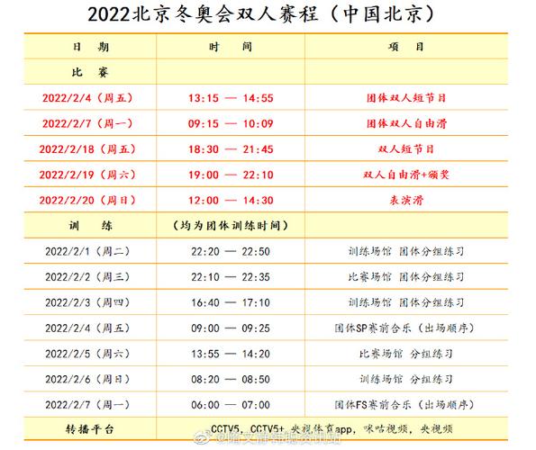 2022北京冬奥会赛程回放,2022北京冬奥会赛程回放视频