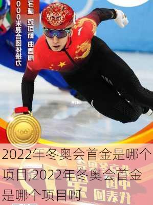 2022年冬奥会首金是哪个项目,2022年冬奥会首金是哪个项目啊