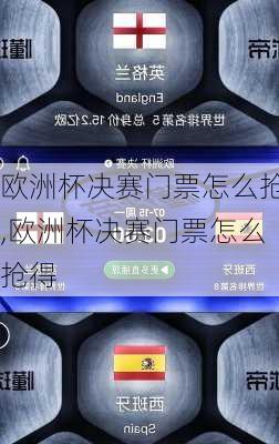 欧洲杯决赛门票怎么抢,欧洲杯决赛门票怎么抢得