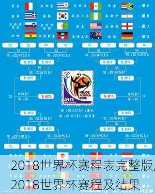 2018世界杯赛程表完整版,2018世界杯赛程及结果