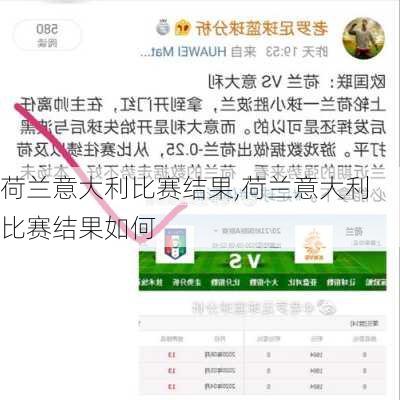 荷兰意大利比赛结果,荷兰意大利比赛结果如何