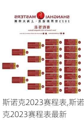 斯诺克2023赛程表,斯诺克2023赛程表最新