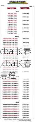 cba 长春,cba长春赛程