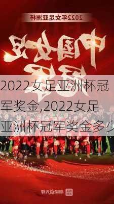 2022女足亚洲杯冠军奖金,2022女足亚洲杯冠军奖金多少