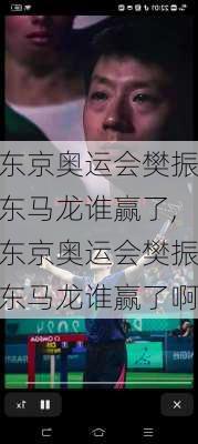 东京奥运会樊振东马龙谁赢了,东京奥运会樊振东马龙谁赢了啊