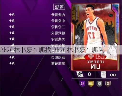 2k20林书豪在哪找,2k20林书豪在哪队