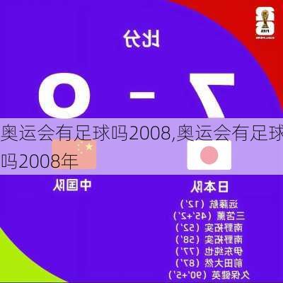 奥运会有足球吗2008,奥运会有足球吗2008年