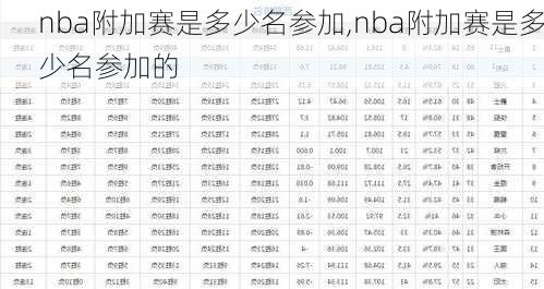 nba附加赛是多少名参加,nba附加赛是多少名参加的