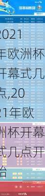 2021年欧洲杯开幕式几点,2021年欧洲杯开幕式几点开始