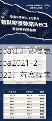 cba江苏赛程表,cba2021-2022江苏赛程表