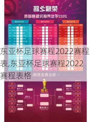 东亚杯足球赛程2022赛程表,东亚杯足球赛程2022赛程表格