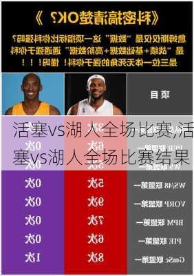 活塞vs湖人全场比赛,活塞vs湖人全场比赛结果