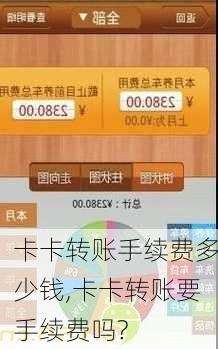 卡卡转账手续费多少钱,卡卡转账要手续费吗?