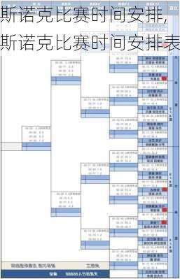 斯诺克比赛时间安排,斯诺克比赛时间安排表