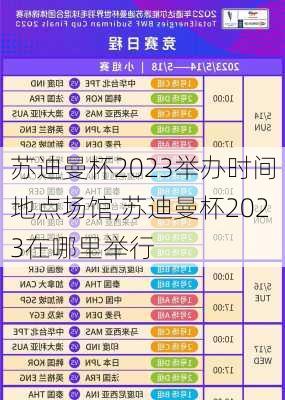 苏迪曼杯2023举办时间地点场馆,苏迪曼杯2023在哪里举行