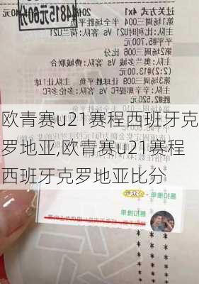 欧青赛u21赛程西班牙克罗地亚,欧青赛u21赛程西班牙克罗地亚比分