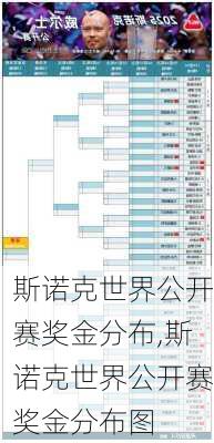 斯诺克世界公开赛奖金分布,斯诺克世界公开赛奖金分布图