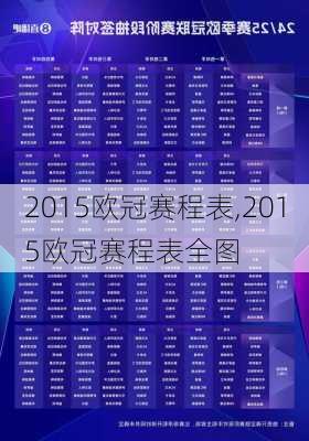 2015欧冠赛程表,2015欧冠赛程表全图