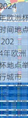 2024年欧洲杯时间地点,2024年欧洲杯地点举行城市